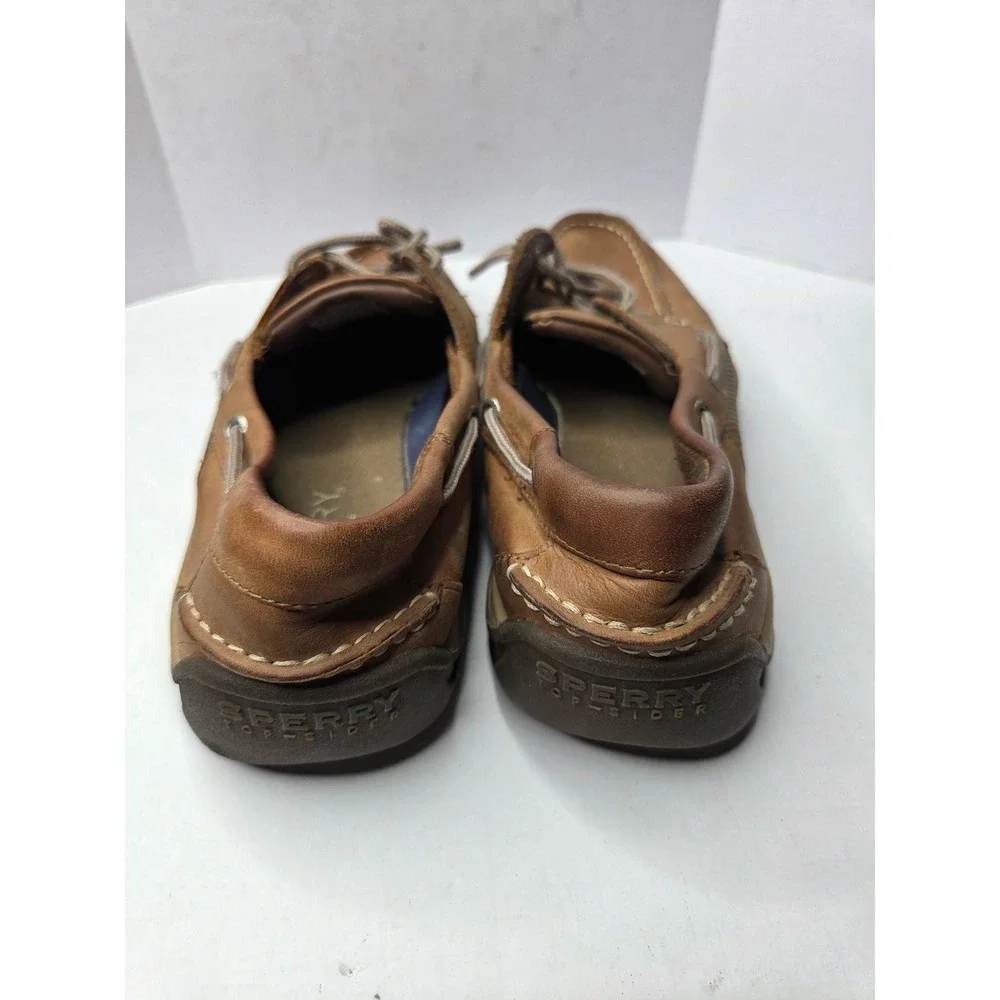 Sperry Top-Sider Mens Billfish Tan Leather Boat Shoes STS22664 Size 10